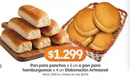 Cordiez Pan para panchos o pan para hamburguesas oferta