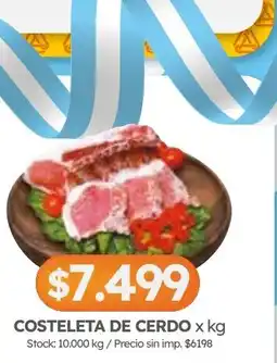 Cordiez Costeleta de cerdo oferta