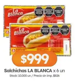 Cordiez La blanca salchichas oferta