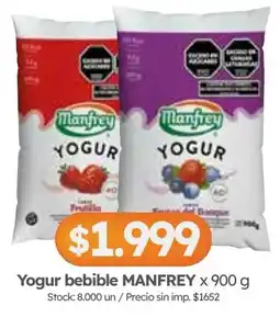 Cordiez Manfrey yogur bebible oferta