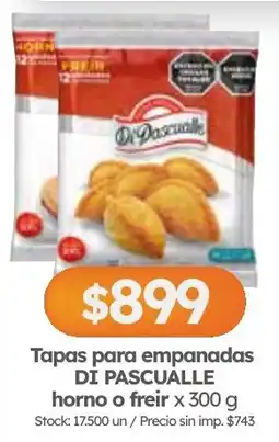 Cordiez Di pascualle tapas para empanadas oferta