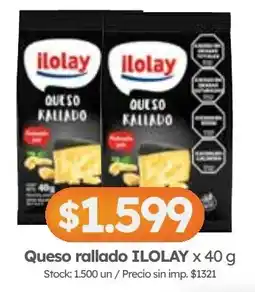 Cordiez Iolay queso rallado oferta