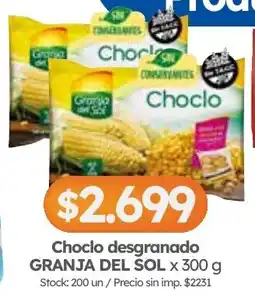 Cordiez Granja del sol choclo desgranado oferta