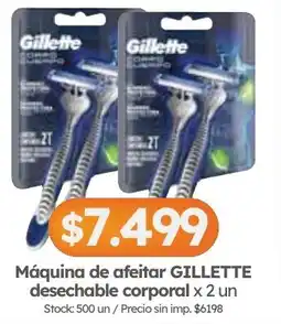 Cordiez Gillette máquina de afeitar corporal oferta