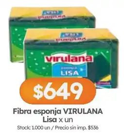 Cordiez Virulana fibra esponja lisa oferta