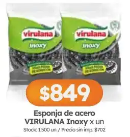 Cordiez Virulana esponja de acero oferta