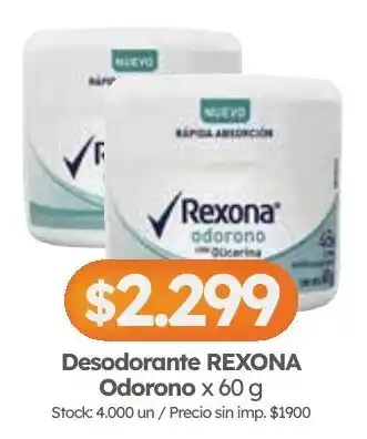 Cordiez Rexona desodorante odorono oferta