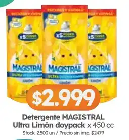 Cordiez Magistral detergente ultra limón doypack oferta