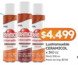 Cordiez Ceramicol lustramueble oferta