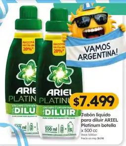 Cordiez Ariel jabón líquido para diluir Platinum oferta