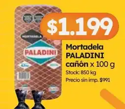 Cordiez Paladini mortadela cañón oferta