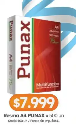 Cordiez Punax resma a4 oferta