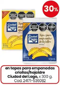 Coto Ciudad del lago en tapas para empanadas criollas/hojaldre oferta