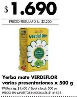 Disco Verdeflor yerba mate oferta