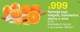Supermercados Vea Naranja jugo elegida, mandarina dancy o nova oferta