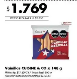 Disco Cuisine & co vainillas oferta