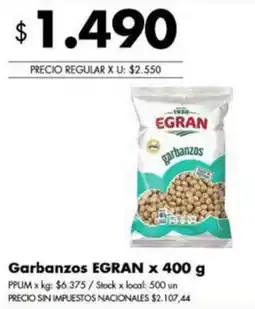 Disco Egran garbanzos oferta