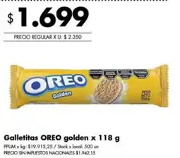Disco Oreo galletitas golden oferta