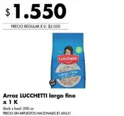 Disco Lucchetti arroz largo fino oferta