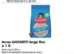 Disco Lucchetti arroz largo fino oferta