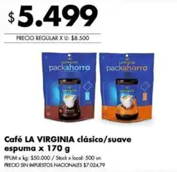 Disco La virginia café clásico/suave espuma oferta