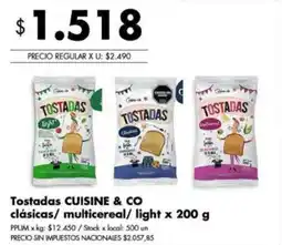 Disco Cuisine & co tostadas clásicas/ multicereal/ light oferta