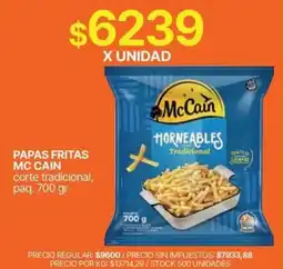 Supermercados Vea McCain papas fritas oferta