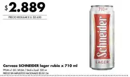 Disco Schneider cerveza lager rubia oferta