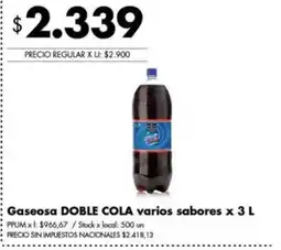 Disco Doble cola gaseosa varios sabores oferta
