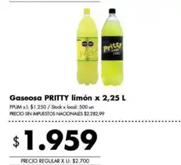 Disco Pritty gaseosa limón oferta