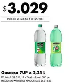 Disco 7up gaseosa oferta