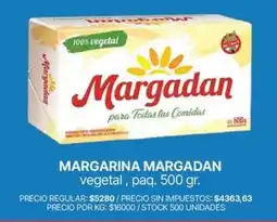 Supermercados Vea Margadan margarina vegetal oferta