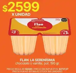 Supermercados Vea La serenisima flan con caramelo oferta