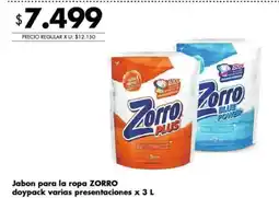 Disco Zorro jabon para la ropa oferta