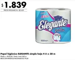 Disco Elegante papel higiénico simple hoja oferta