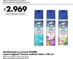 Disco Ayudín desinfectante en aerosol expert original/ frescura matinal/ bebé oferta