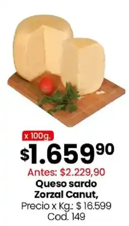 Coto Zorzal canut queso sardo oferta
