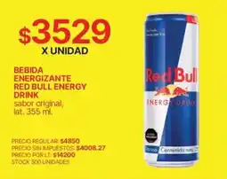 Supermercados Vea Red bull bebida energizante oferta