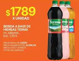 Supermercados Vea Terma bebida a base de hierbas oferta