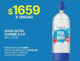 Supermercados Vea Cuisine & Co soda sifón oferta