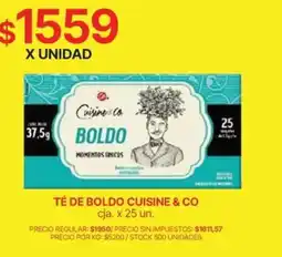 Supermercados Vea Cuisine & Co té de boldo oferta