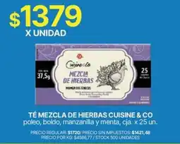 Supermercados Vea Cuisine & Co té mezcla de hierbas oferta