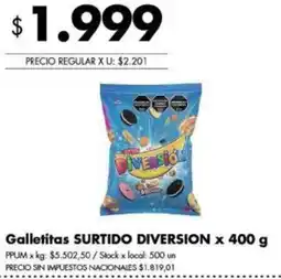 Disco Galletitas SURTIDO DIVERSION oferta