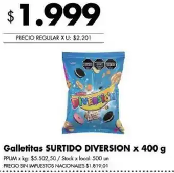 Disco Galletitas SURTIDO DIVERSION oferta