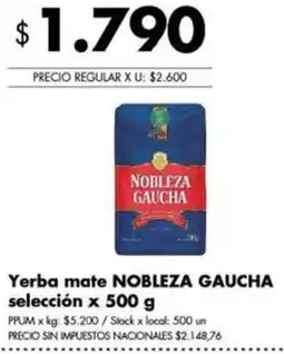 Disco Nobleza gaucha yerba mate selección oferta