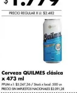 Disco Quilmes cerveza clásica oferta