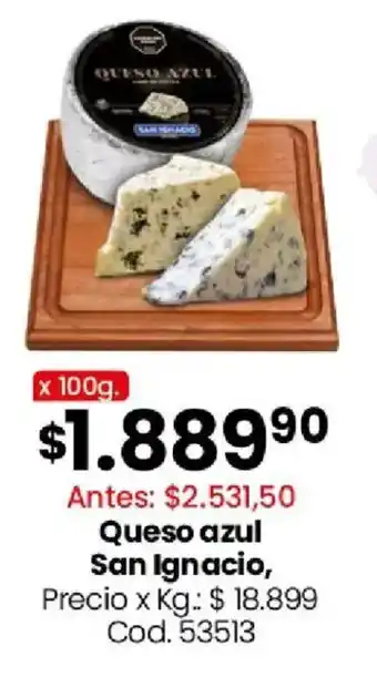 Coto San ignacio queso azul oferta