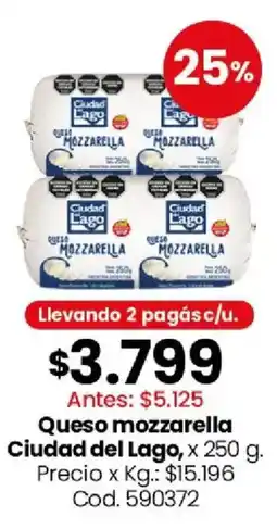 Coto Ciudad del lago queso queso mozzarella oferta