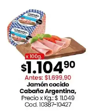 Coto Cabaña argentina jamón cocido oferta