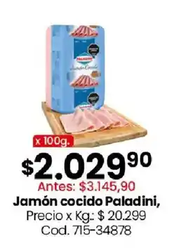 Coto Paladini jamón cocido oferta